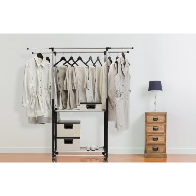 AIODE Clothes Drying Rack for Laundry Foldable Free of Installation  Adjustable Stainless Steel Garment Rack