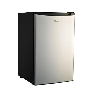 Whirlpool 4.3 CU FT Compact Refrigerator with Adjustable Thermostat, Interior Light