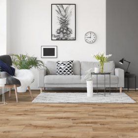 Select Surfaces Smoked Hickory SpillDefense Laminate Flooring