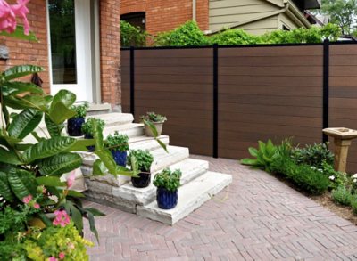 6 Foot Metal Posts For Composite Fence - Aluminum Posts For Wood-Plastic Fence Installation
