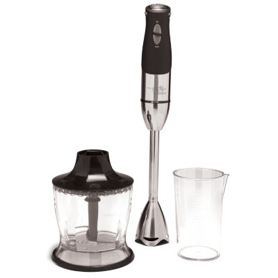 NEW, Wolfgang Puck 7-in-1 Immersion Blender w/ 12-Cup Food Processor in  Black