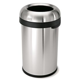 Rubbermaid Commercial BRUTE Recycling Rollout Trash Can with Hinged Lid,  Blue (50 gal.) - Sam's Club