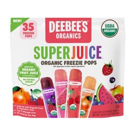 SuperJuice Organic Freezie Pops, 35 pk.