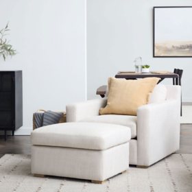 Newfield Upholstered Ottoman for Sloped Arm Collection