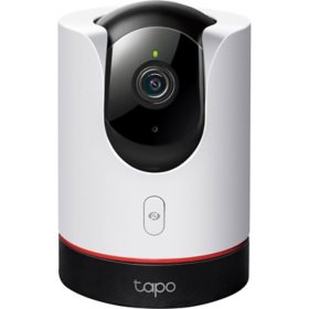 TP-Link - Tapo Pan-Tilt Indoor 2K Wi-Fi Security Plug-In Camera with Privacy Control and Smart Motion Tracking - White