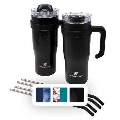 HYDRAFLOW Capri 40 oz. Navy Dark Blue Stainless Steel Vacuum