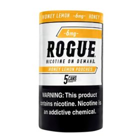 Rogue Nicotine Pouch Honey Lemon 6 mg Can (20 ct., 5 pk.)