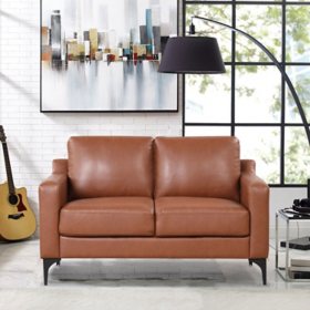 Serta Fleming Loveseat in Faux Leather, Assorted Colors