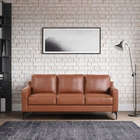 Serta Fleming Faux Leather Sofa, Assorted Colors