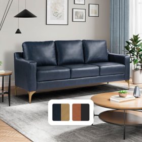 Serta Fleming Faux Leather Sofa