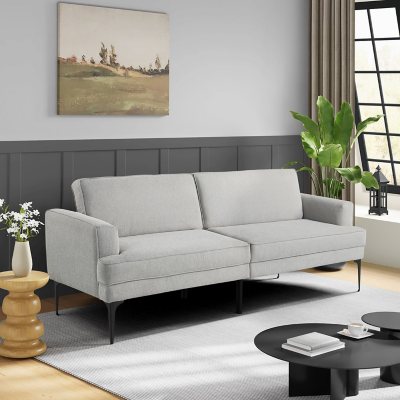 Serta Preston Convertible Polyester Fabric Sofa