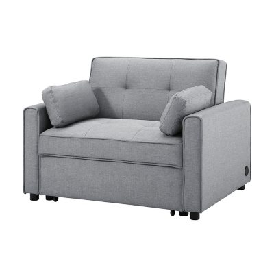 Grey sleeper chair hot sale