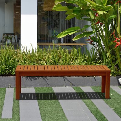 Wooden garden picnic bench hot sale