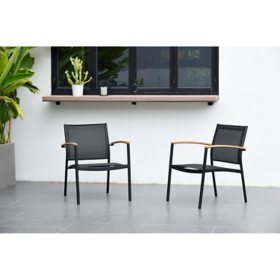 Amazonia Vera 2-Piece Teak Patio Chair Set