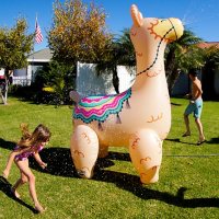 BigMouth Giant Llama 6ft tall Inflatable Yard Sprinkler