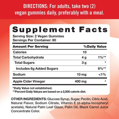 Nature's Truth Apple Cider Vinegar Keto Gummies | 600 mg | 75 Gummies |  Natural Apple Flavor | Vegan, Non-GMO, Gluten Free Supplement