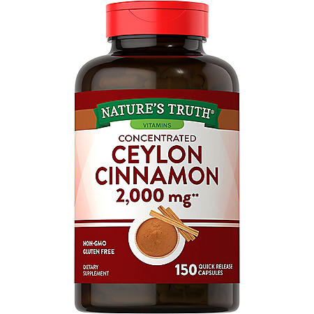 Nature's Truth Ceylon Cinnamon 2000mg + Chromax? Chromium Picolinate  (150 ct.)