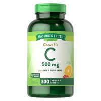 Nature's Truth Vitamin C Chewable Tablet 500mg + Wild Rose Hips (300 ct.)		