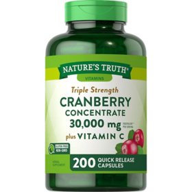 Nature's Truth Triple Strength Cranberry Concentrate 30,000 mg (200 ct.)		