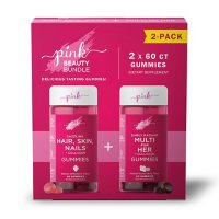 Pink Beauty Bundle: Multi Vitamin for Her (60 ct.) & Hair, Skin, Nails Gummies (60 ct.)
