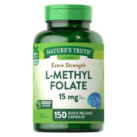 Nature's Truth L-Methylfolate 15 mg. Quick Release Capsules (150 ct.)