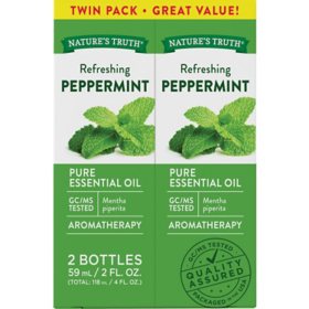 Nature's Truth Peppermint Pure Essential Oil Twin Pack (2 pk., 2 fl. oz./pk.)