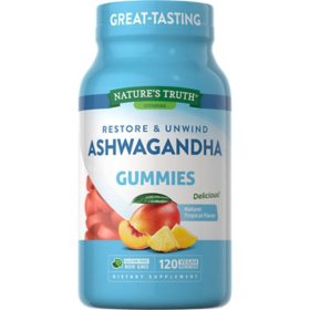 Nature's Truth Restore and Unwind Tropical Ashwagandha Gummies, 500 mg. (120 ct.)