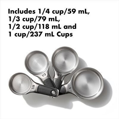 LEXI HOME 8-Piece Stainless Steel Measuring Cup and Spoon Set