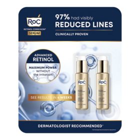 RoC Retinol Correxion Deep Wrinkle Facial Serum, Anti-Wrinkle Treatment Made with Retinol, 1 oz., 2 pk.