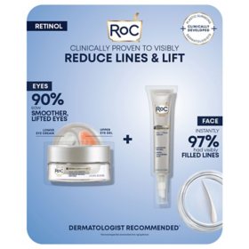 RoC Derm Correxion Dual Eye Cream & Fill + Treat Serum Retinol Duo