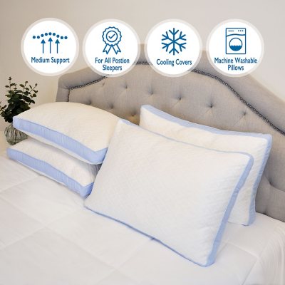 Imaginarium Latex Fiber Cooling Pillows 4 Pack