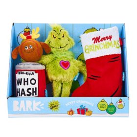 Merry Grinchmas! BARK Plush Dog Toy Variety Pack (4 pk.)