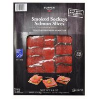 Foppen Smoked Sockeye Salmon Slices With Sauce (9.8 oz.)