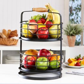 Mesa 2-Tier Stand with Removable Baskets