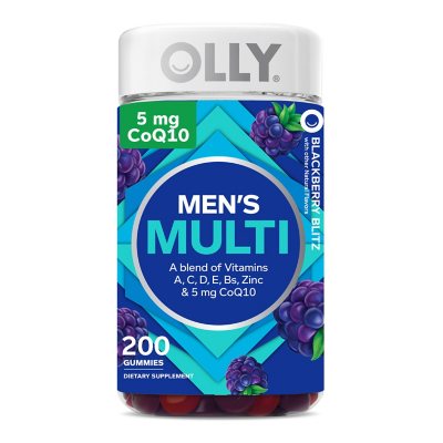 OLLY Men's Multivitamin Gummy, Blackberry Flavor (200 ct.) - Sam's Club