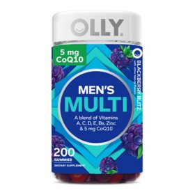 OLLY Men's Multivitamin Gummy, Blackberry, 200 ct.