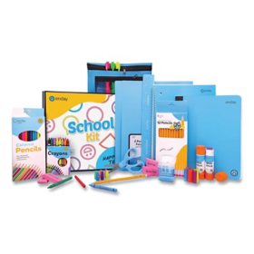 enday Back to School Supplies Kit for Grades K-5, Choose Color