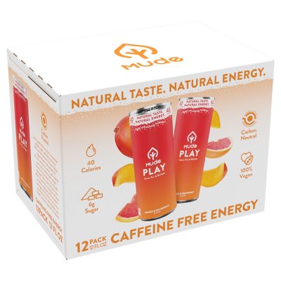 Mude Play Natural Caffeine Free Energy Drinks (12 fl. oz., 12 pk