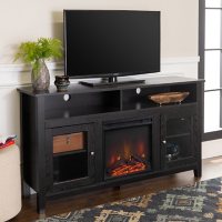 Wasatch 58" Transitional Fireplace TV Stand - Black