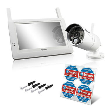 Swann 4-Channel 720p Digital Wireless Surveillance System with Monitor