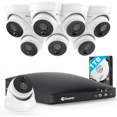 Swann Security 1080P 8-Channel 8-Dome Analogue Dome Camera DVR Security  System - Sam's Club