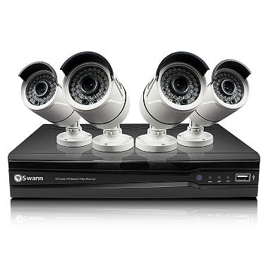 Swann 8 Channel 1080p HD IP NVR Security System with 4 3MP Cameras, 2TB HDD