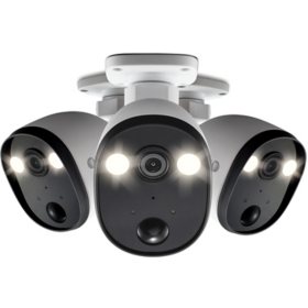 Swann 1080P Outdoor Powered Wi-Fi Spotlight Surveillance Camera (3 Pack)