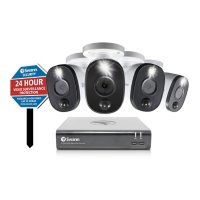 Swann 4 Camera 8 Channel 1080P DVR security System with Heat & Motion Activated Warning Light
