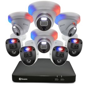Swann Enforcer 8 Channel 1080p DVR CCTV, 8-Camera Wired Smart Security Surveillance System