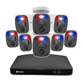 Swann Enforcer 8 Channel 4K DVR CCTV, 8-Camera Wired Smart Security Surveillance System