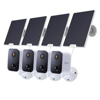 Swann Always Charged 1080P Wirefree Wi-Fi CoreCam 4-Pack Bundle with Solar Panels
