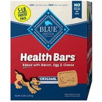 BLUE Buffalo Health Bars Crunchy Dog Treat Biscuits, Bacon, Egg & Cheese (5 lbs.)