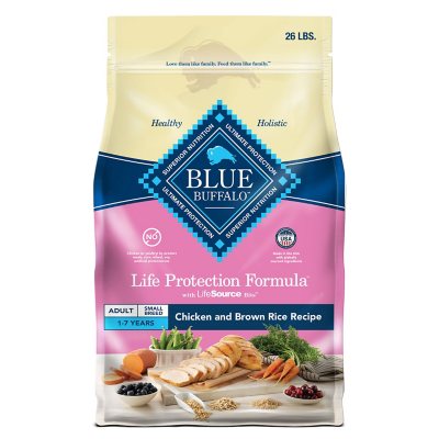 Overskyet medarbejder Perth Blackborough Blue Buffalo Life Protection Formula, Adult Small Breed Dry Dog Food,  Chicken & Brown Rice Recipe (26 lbs.) - Sam's Club