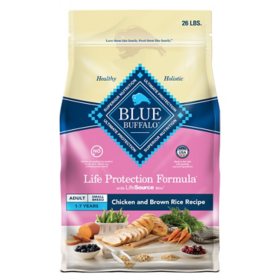 Blue Buffalo Life Protection Formula Adult Dry Dog Food, Chicken & Brown Rice 26 lbs.